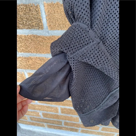 Rebecca Taylor Mixed Eyelet Tie Waist Dress size 4 - Picture 7 of 12